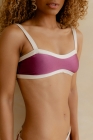 Biqu&iacute;ni Mar&iacute;lia Fucsia e Offwhite